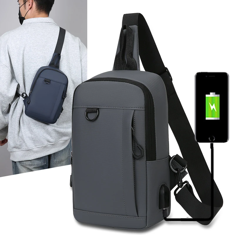 

Chest Bags Men's One Shoulder Crossbody Bag Large Capacity Outdoor Sports Leisure Fashion Small Shoulder Bag Backpack