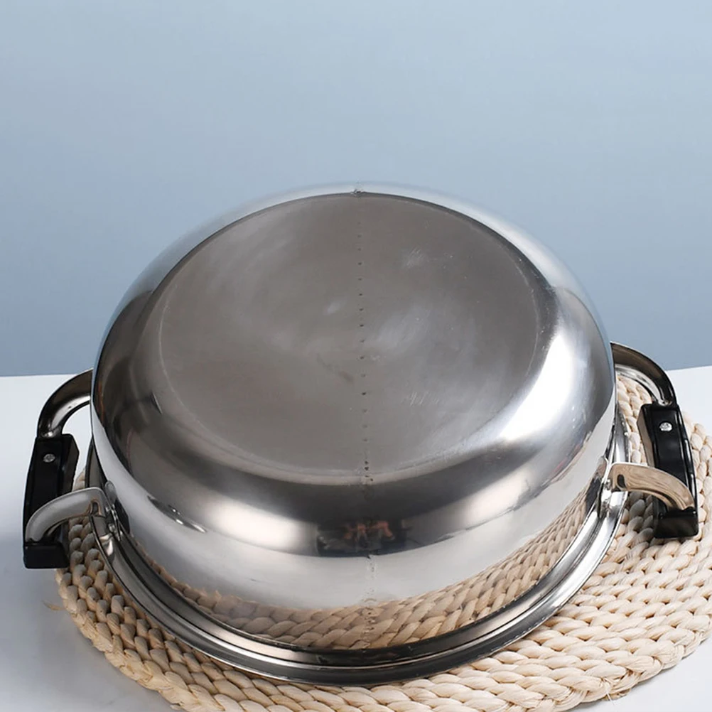 

M Duck Pot Stainless Steel Divided Hot Pot Cooking Thickened Double Flavor Hotpot Steamer Reusable Kitchen Bar Item