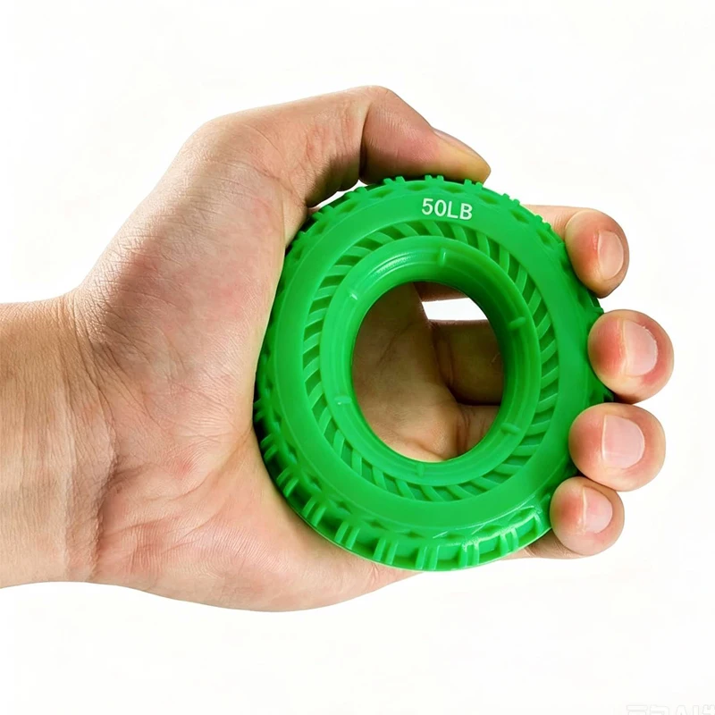 Wrist Hand And Finger Grip Strength Exerciser 40-70Lb Rubber Circle Occupational Therapy Quiet Anxiety Stress Relief Toys Adults