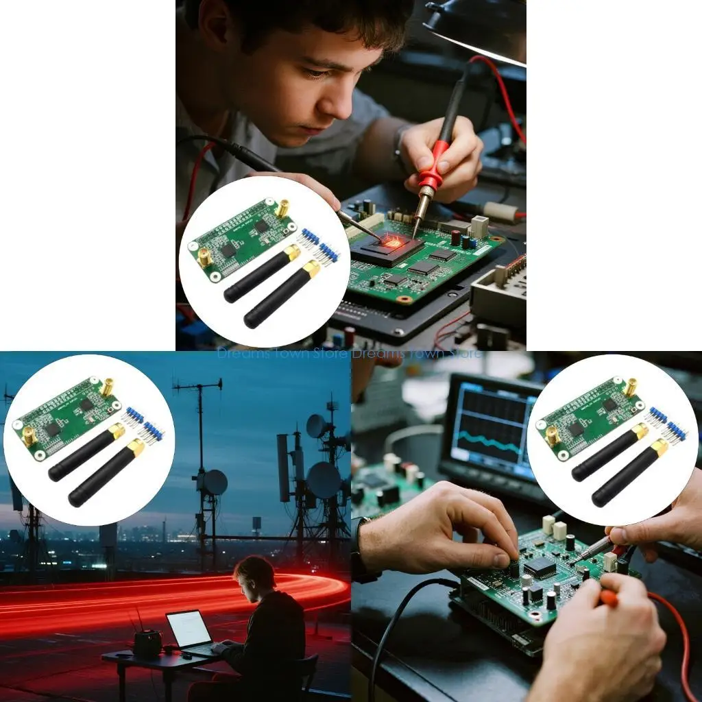 HX6A Mini Version MMDVM Double Duplex Hotspot Board Module with Antennas High Precisions SMA Connectors Support P25