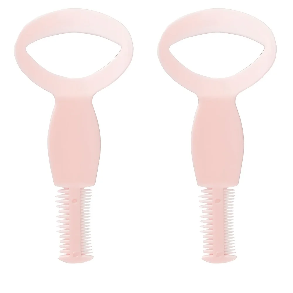 طقم محدد عيون وستنسل للرموش مكون من 3 قطع للمبتدئين - أداة مكياج وردية مع فرشاة لتطبيق دقيق، لا حاجة إلى بطارية #6