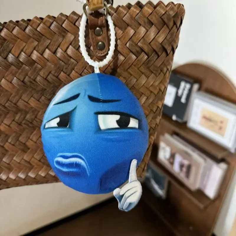 最新のブルービーンバックパックペンダントキーホルダー人形かわいいぬいぐるみ手作り人形漫画アニメかわいいギフト楽しい人形