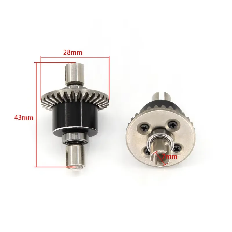 2X فرق تفاضلي لـ Wltoys 144001 144002 144010 124016 124017 124018 124019 RC ترقية أجزاء السيارة الملحقات