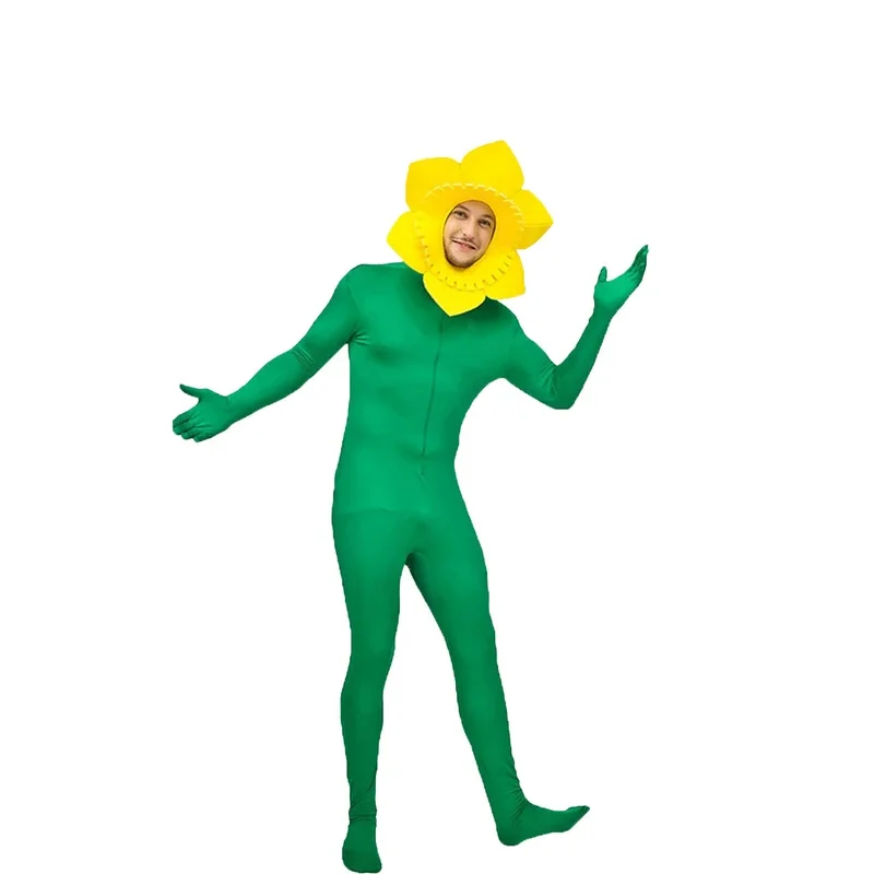 

Funny Adult Male Sunflower Suit Carnival Parody Stage Performance Costume Cosplay Party Costume