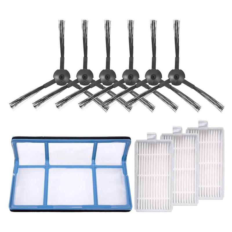 AC39-10PCS مكانس كهربائية للكنس تصفية الجانب فرشاة فلتر Hepa صالح ل Ilife V3S/V5S/V5/V3L جهاز آلي لتنظيف الأتربة الملحقات