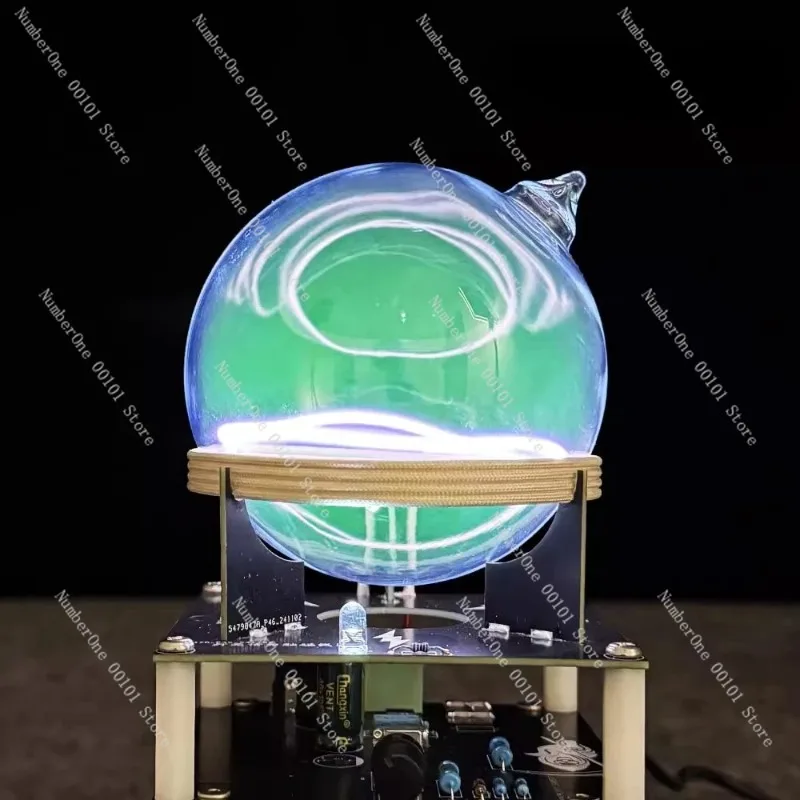 Ring oscillating ion ring 100mm inert gas glass ball, handmade scientific research teaching aids