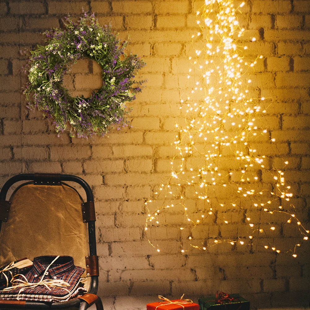 

1Pcs Simulation Lavender Wreath Hanging Decorative Pendant Premium Party Garland Indoor Outdoor Floral Decor Floral Wreath