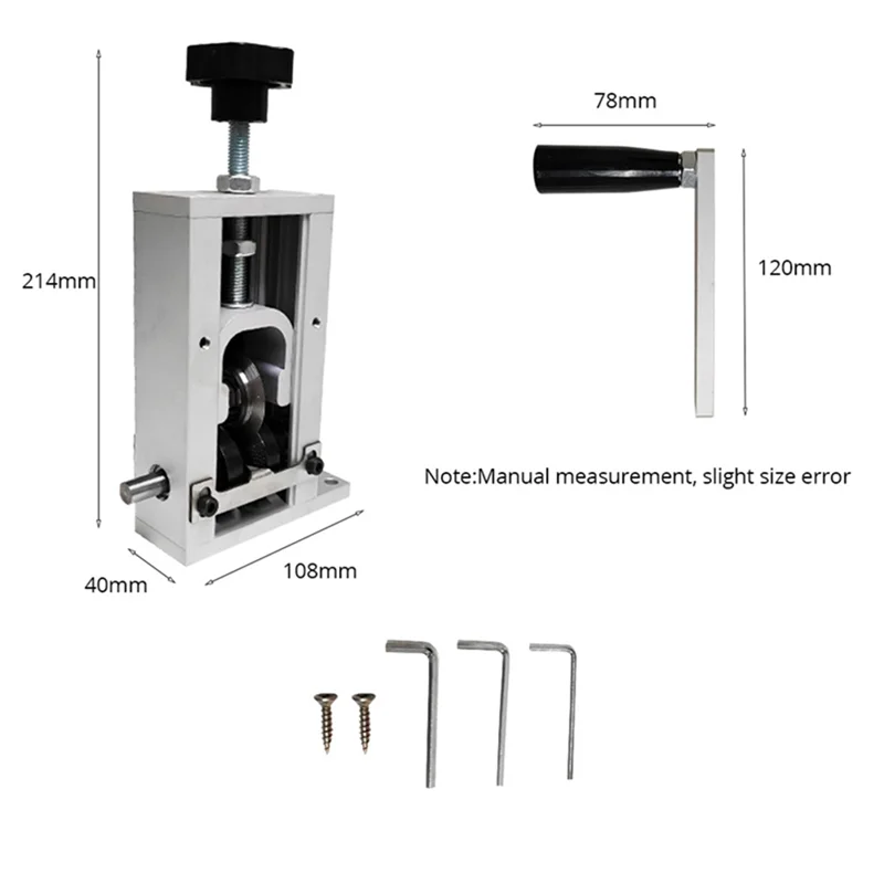 Upgraded Manual Wire Stripping Machine Hand Crank Drill Operated Stripper for Scrap Copper Stripping Diameter 1-21mm