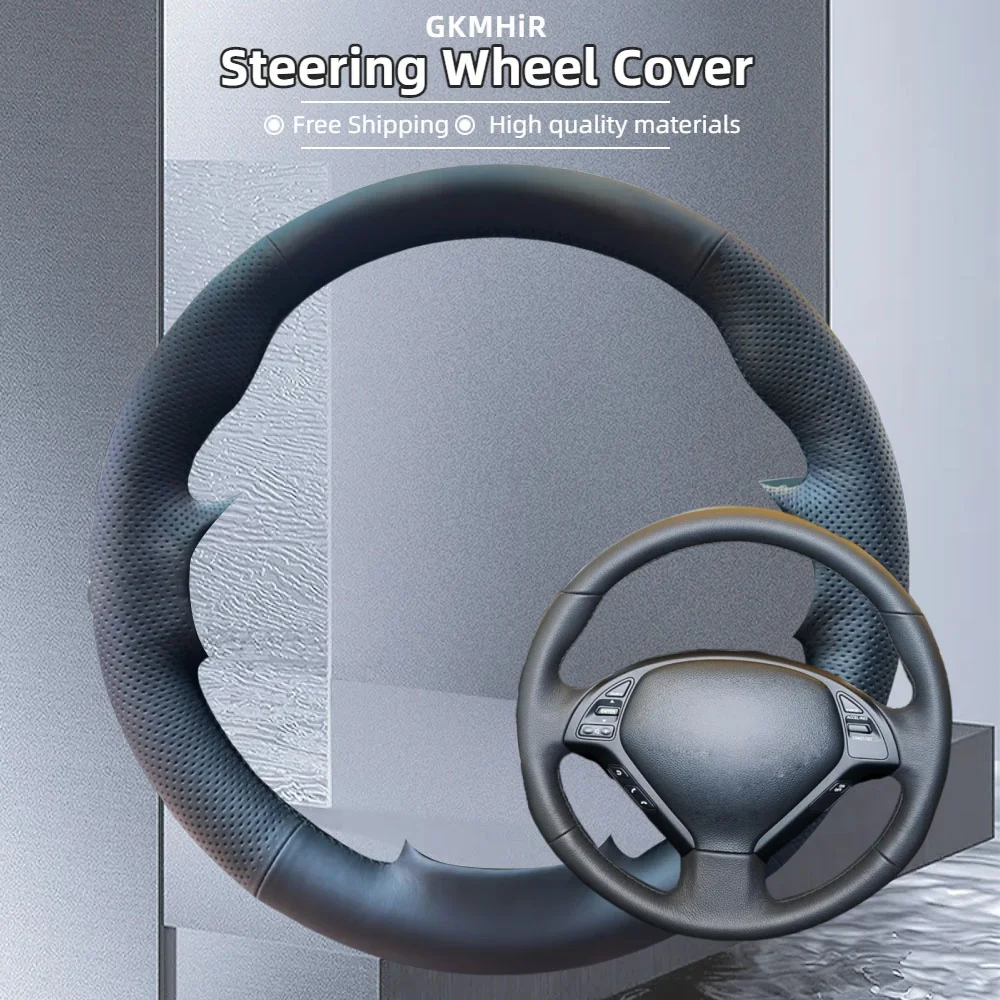

Customization Car Steering Wheel Cover Accessories Hand Sewing Microfiber Leather For Infiniti G25 G35 G37 QX50 EX25 EX35 EX37