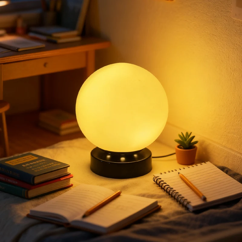 

Dreamy Milky Glow Table Lamp Cozy Ambient Night Light for Kids Bedroom Girls Room Bedside Decor