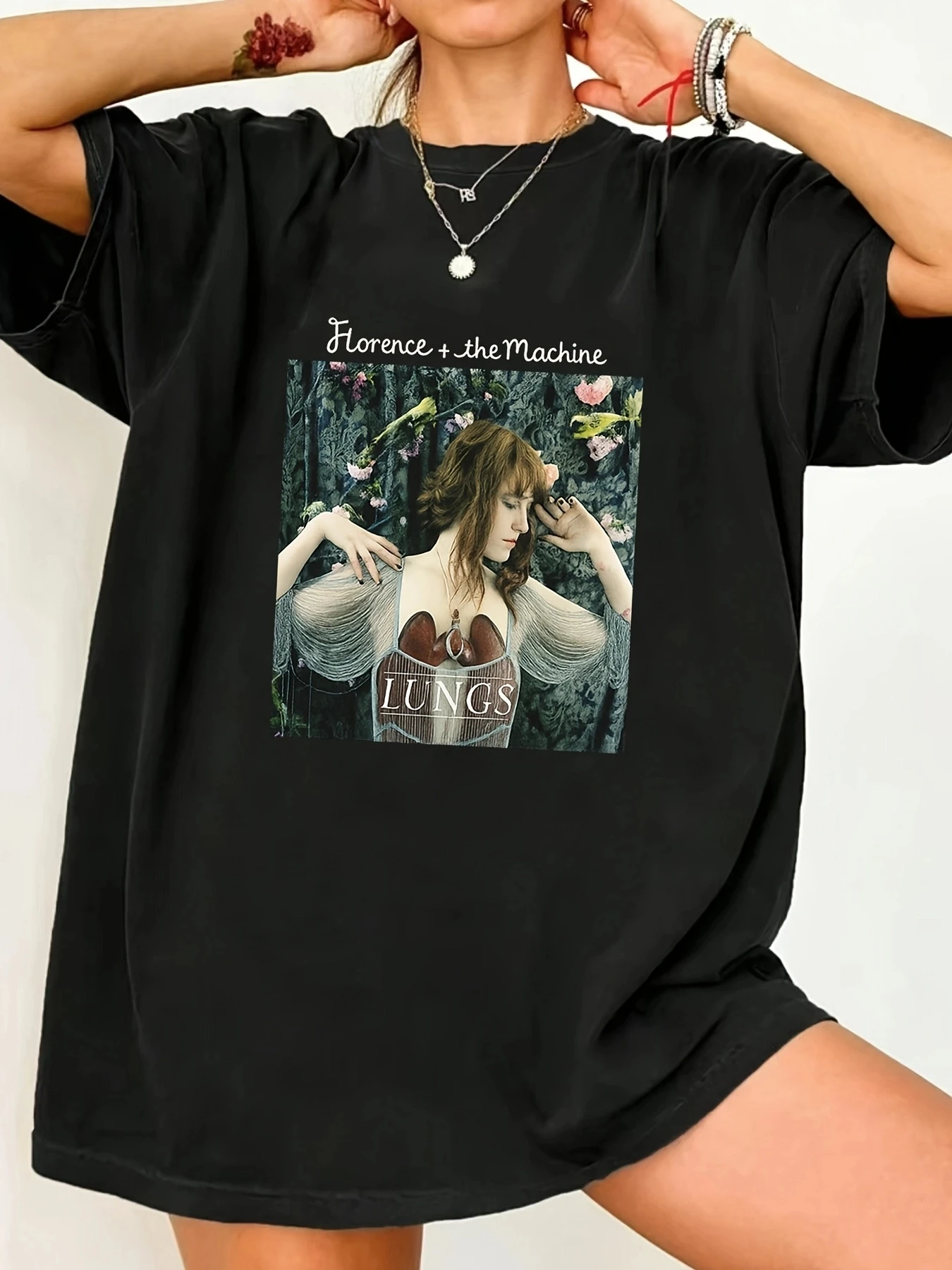 

【WY102666】Женская футболка больших размеров с круглым вырезом и короткими рукавами, эластичными полурукавами и модными принтами