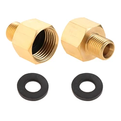 LPG Gas Adapter 1/2 Inch R x 1/4 Inch LKS Gas Stove Fittings Gas Hose Connector Copper Transition for Gas Cooker Camping Stove