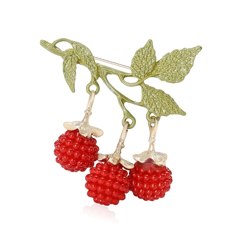 Stylish Blackberries Enamel Jewelry Pin Stylish Lightweight Decoration For Apparel