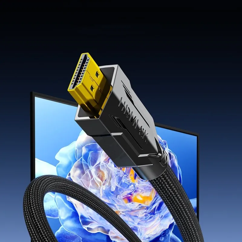 2PCS DTECH 3D Dynamic HDR 48Gbps Braided Cable 0.5m HDMI 2.1V 8K 60Hz Cable For PS5 PS4 Switch XBox