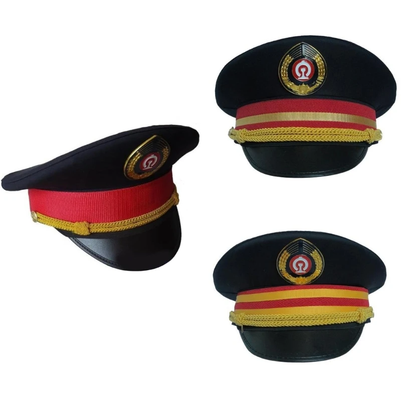 

Captain Hat Halloween Costume for Women Men Teenagers for Railway Party Decoration Costume Cosplay Dress-up