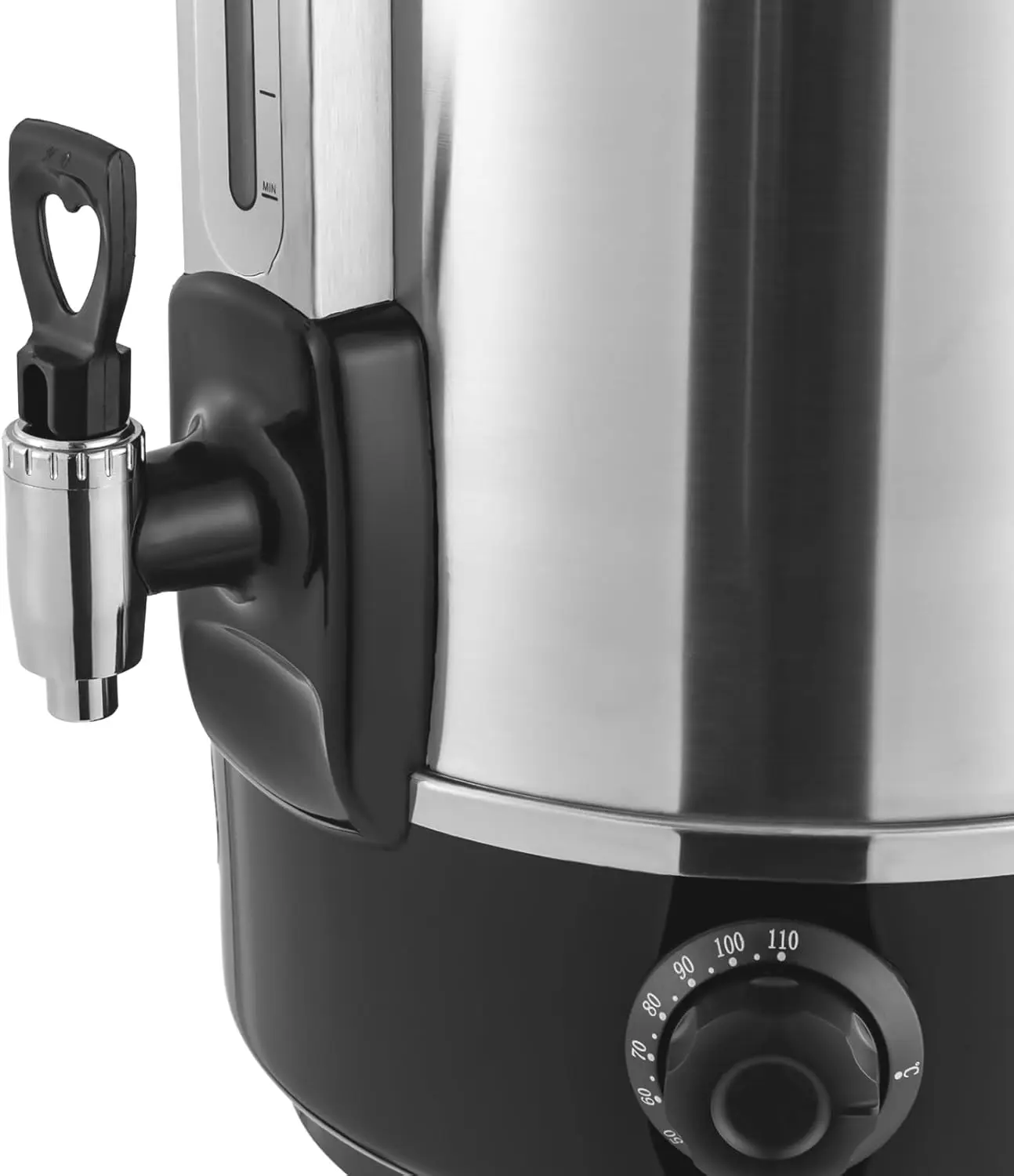 ماكينة صنع القهوة سعة 120 كوبًا، وعاء قهوة كهربائي، موزع مياه ساخنة، ماكينة صنع القهوة التجارية سعة 20 لترًا لمياه الغليان، بروين