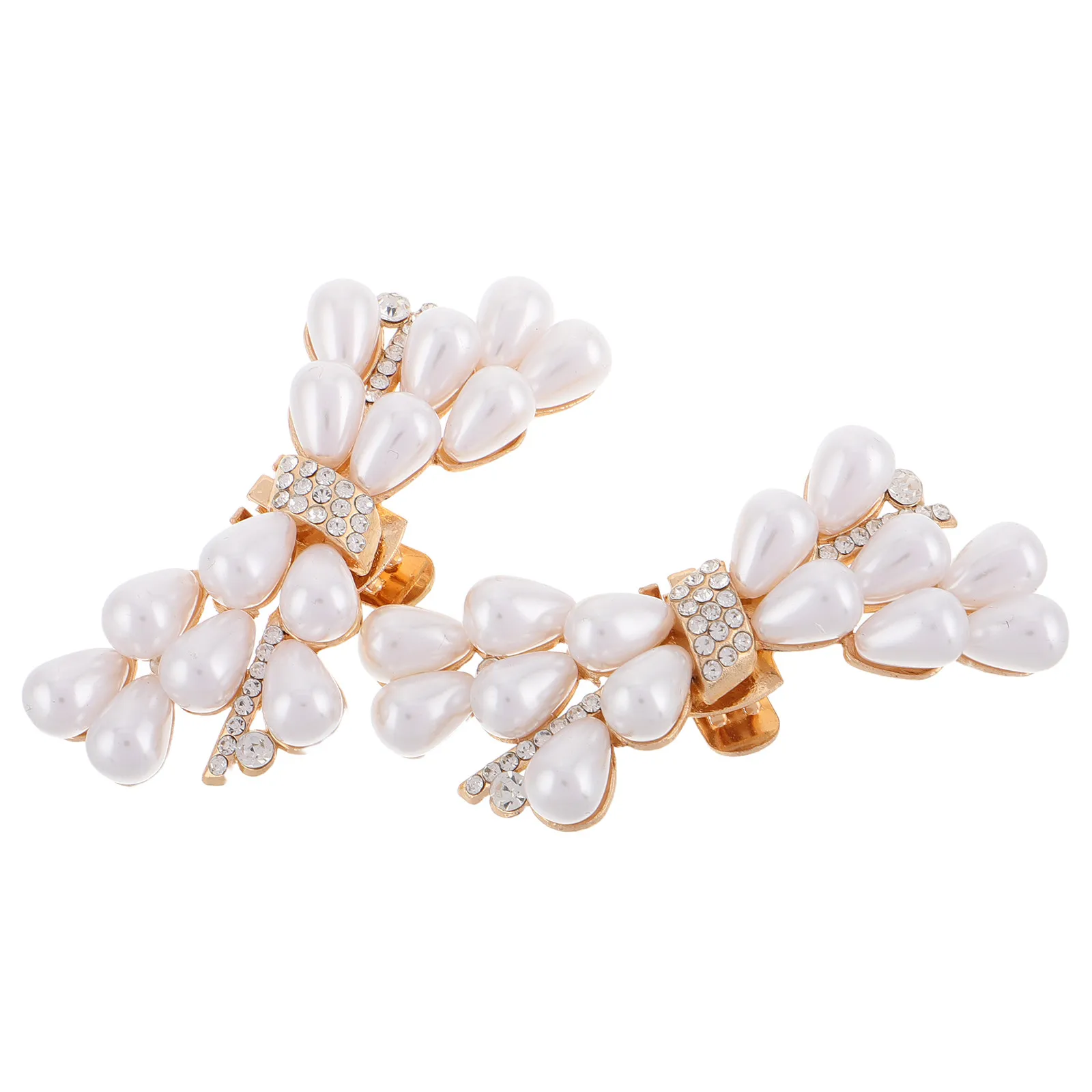 

2Pcs Detachable Shoe Buckles Elegant High Heels Flower Clips Comfortable Zinc Alloy Bridal Wedding Party Shoe Accessories