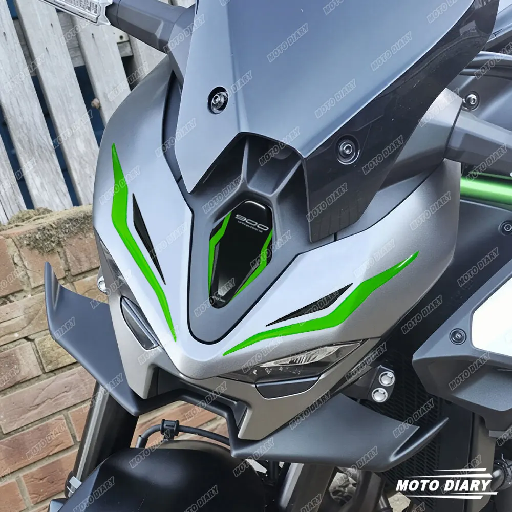 3D Resin Motorcycle Sticker Set Front Fairing Decals Waterproof For Kawasaki Z900 SE Z900 Z 900 2025-2026