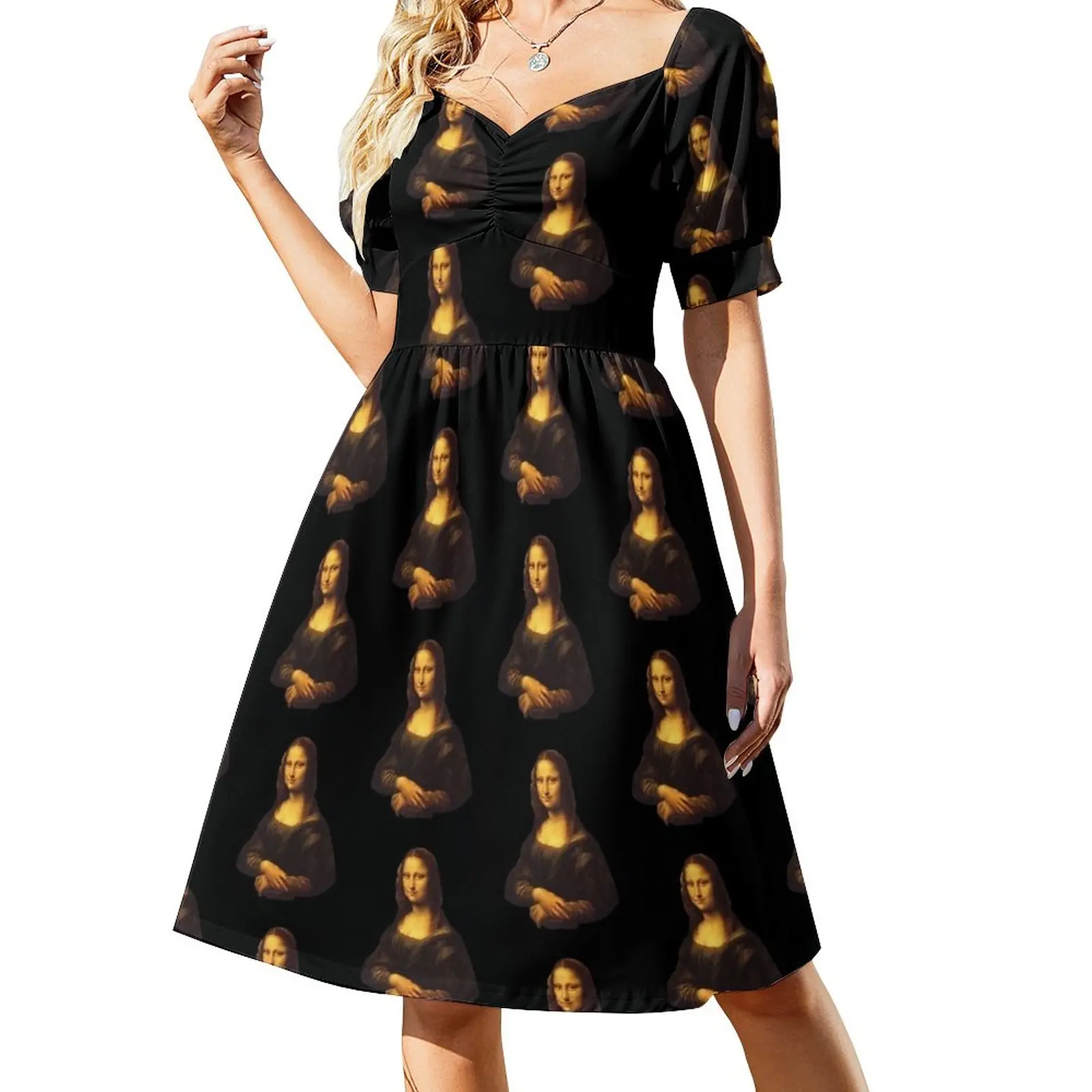 

Mona Lisa by Leonardo Da Vinci Dress evening dress women Summer dresses for women dresses women summer 2023 Dress vintage