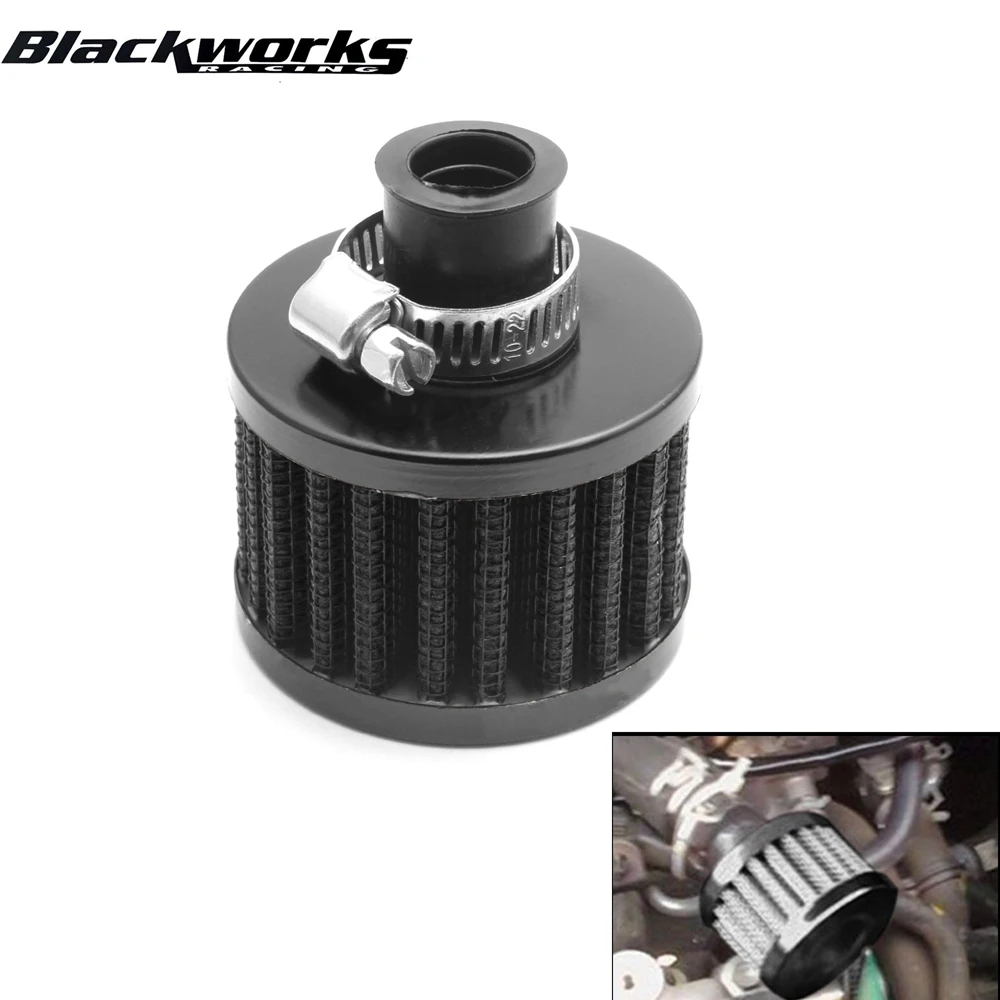 Universeller 12mm kleiner Luftfilter Motorrad Turbo High Flow Racing Kaltluft ansaug filter Pilzkopf Autozubehör af-1002