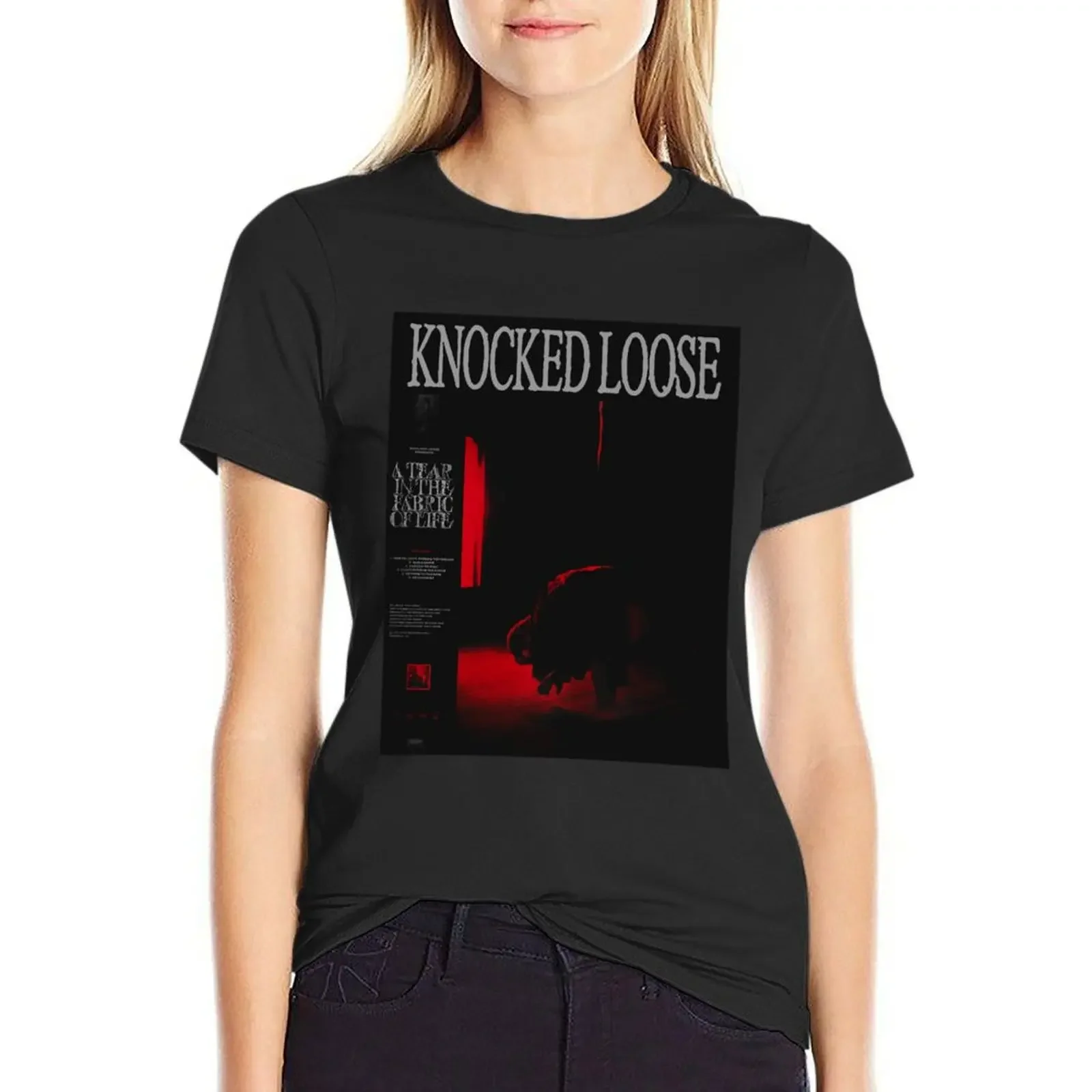 Knocked Loose Art T-shirt lady clothes female Blouse tops Women