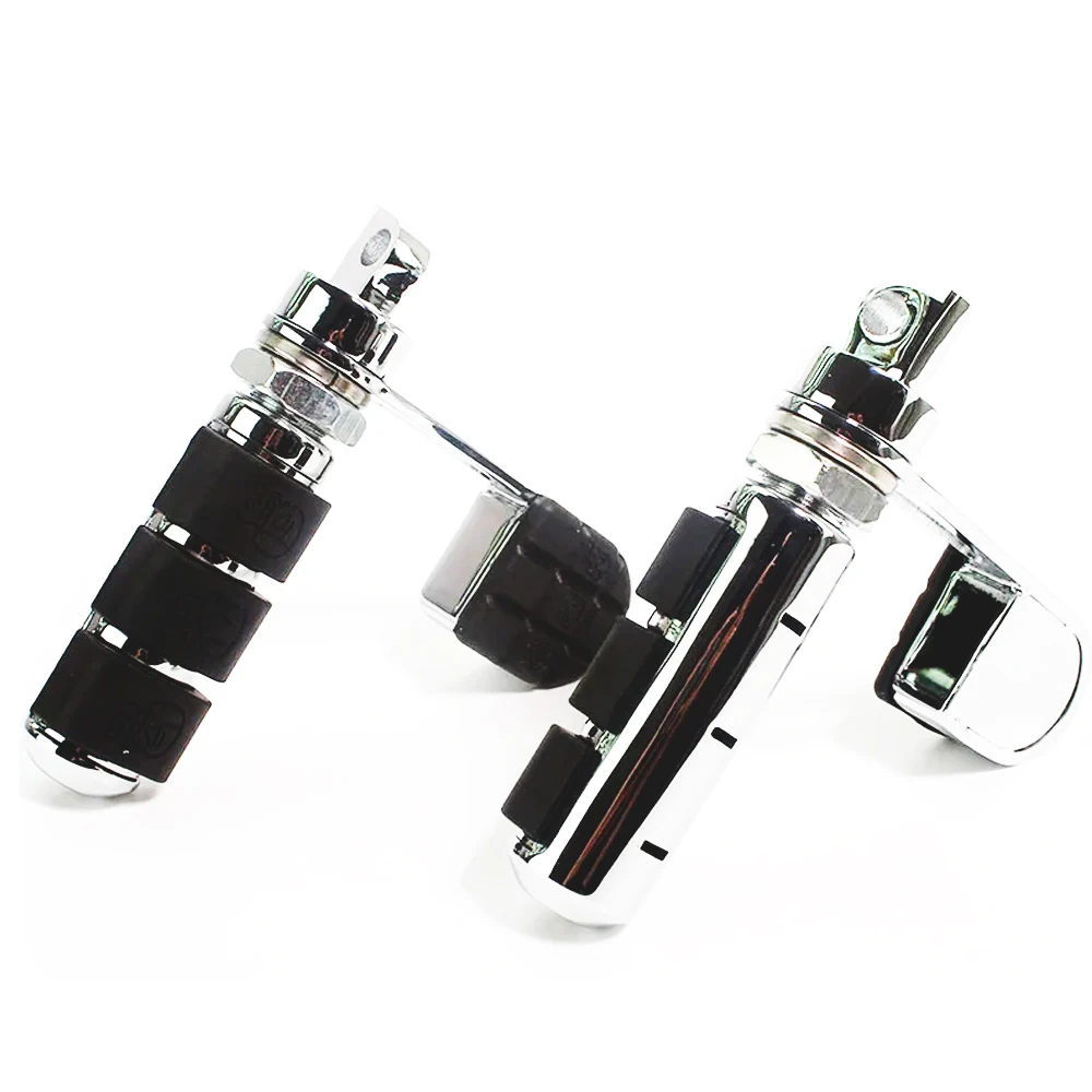 Motorcycle Skull Anti-Vibe Foot Pegs Male Mount Heel Rest For Harley Davidson DYNA FXDF FAT BOB FXDC FXDX Sportster XL Softail