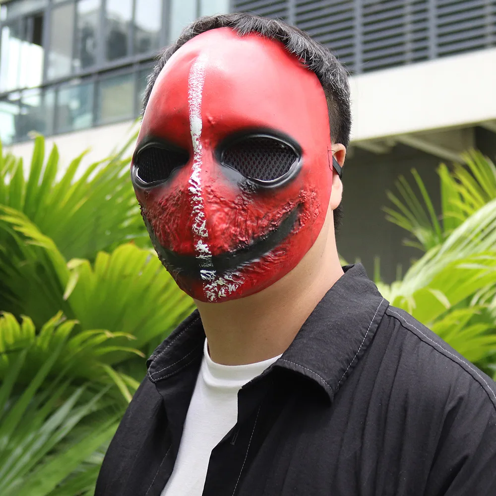 Halloween Killer-Maske Vollkopf-Latexmaske Gruseliger Dämon mit Blutigem Mund Halloween Cosplay Kostüm Horror-Film-Requisiten – Detail 5