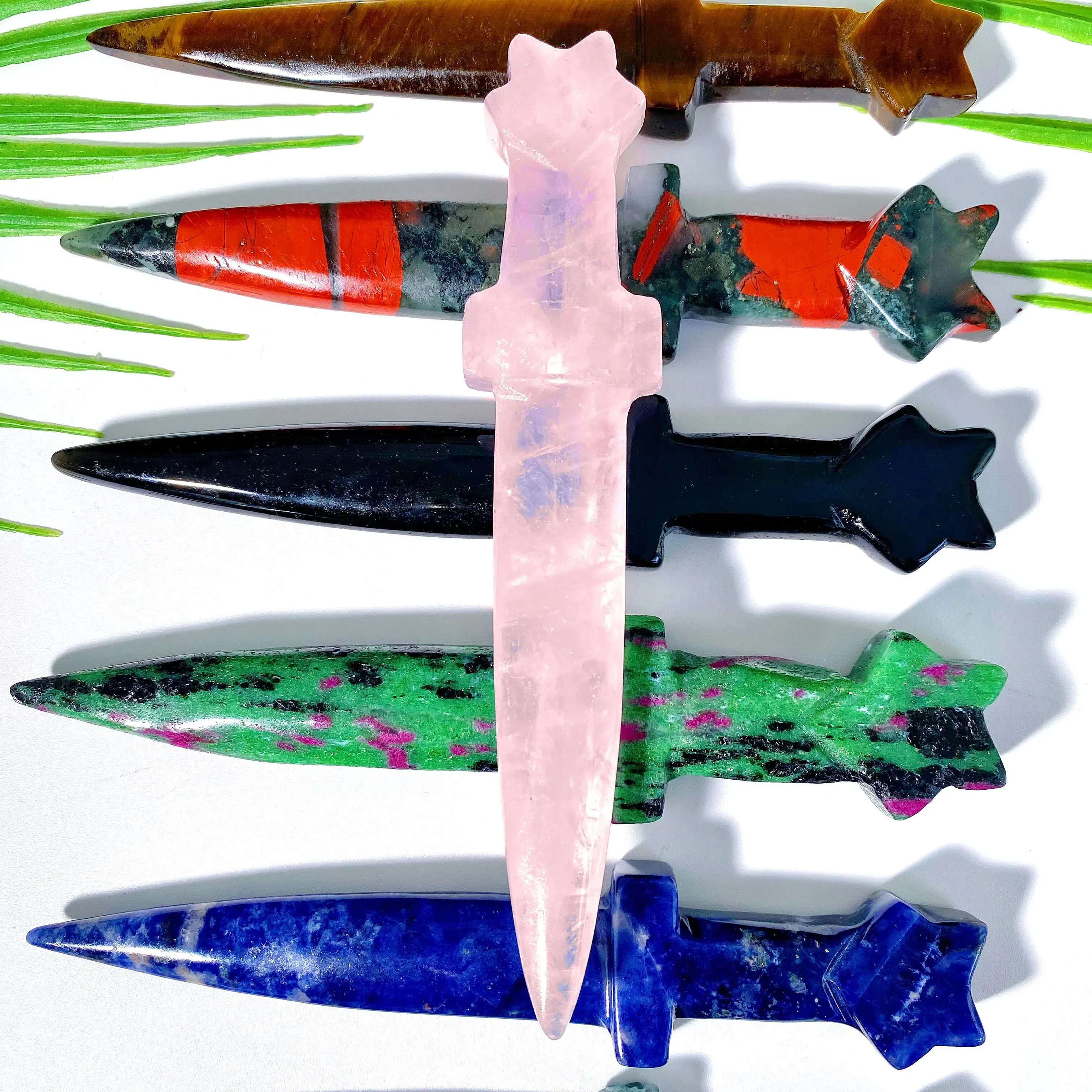 1PC High Quality Crysta Knife Natural Crystal Carving,Gemstone Jewelry,Glitter, Healing Crystal, Birthday Gift,Women Gift