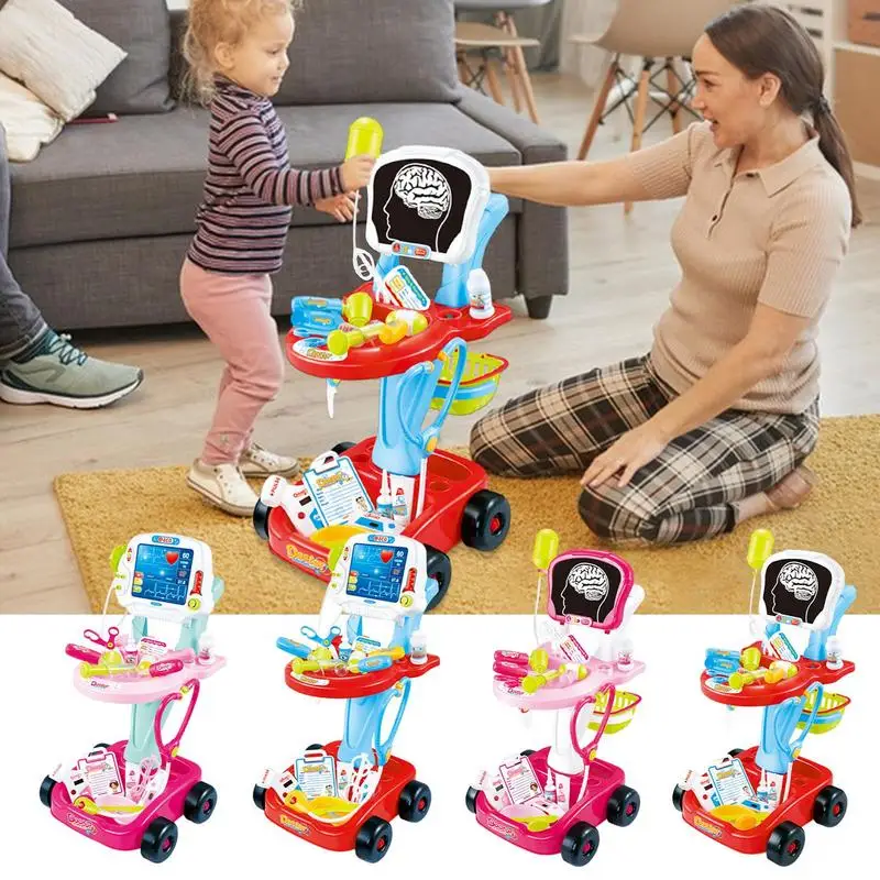 

Комплект доктора для ролевых игр, игрушка для малышей, сенсорная Интерактивная докторская ролевая игра, детское платье, игровой набор для малышей и мальчиков