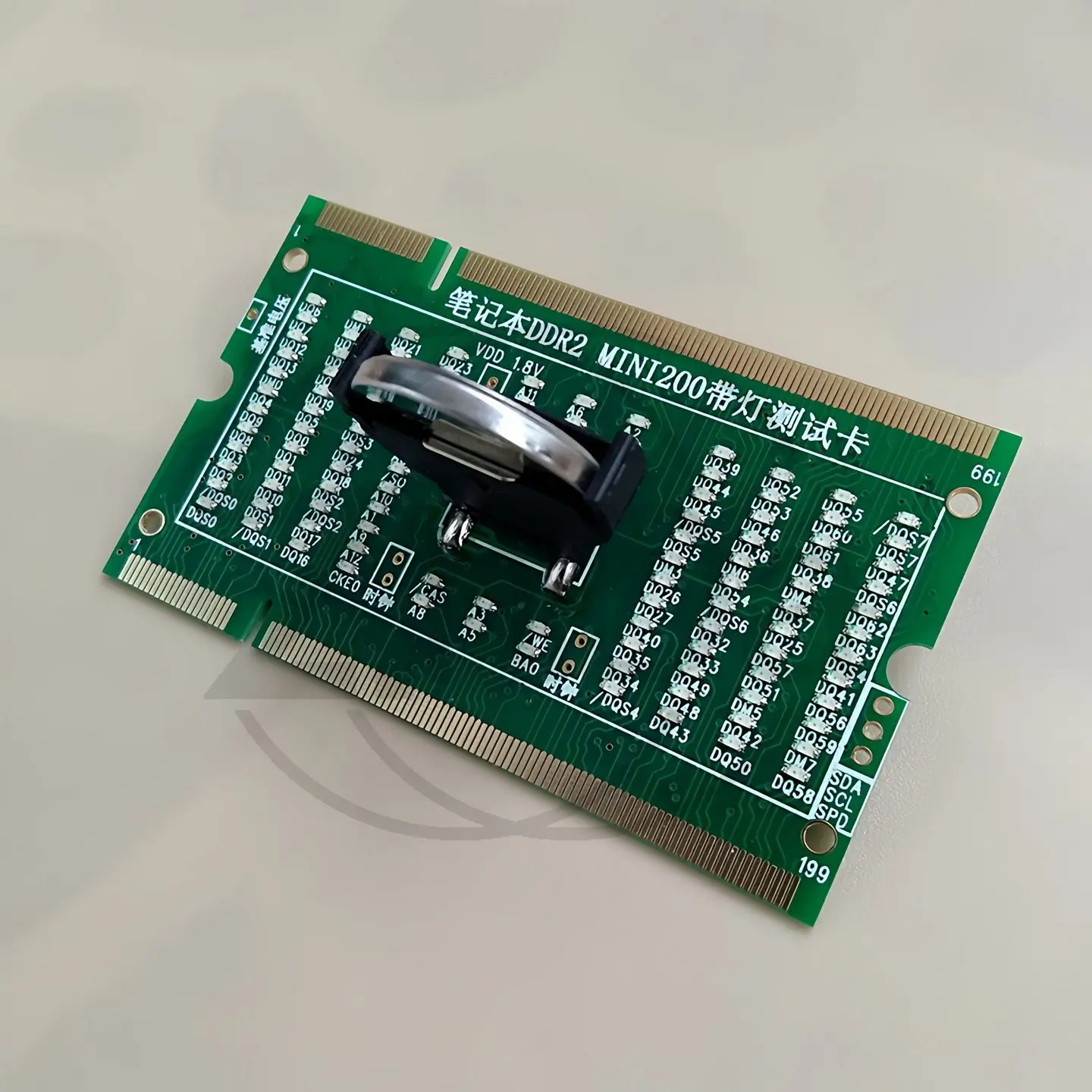 Notebook DDR4 memory with lamp test seat memory slot detector maintenance fault diagnosis card dual-purpose