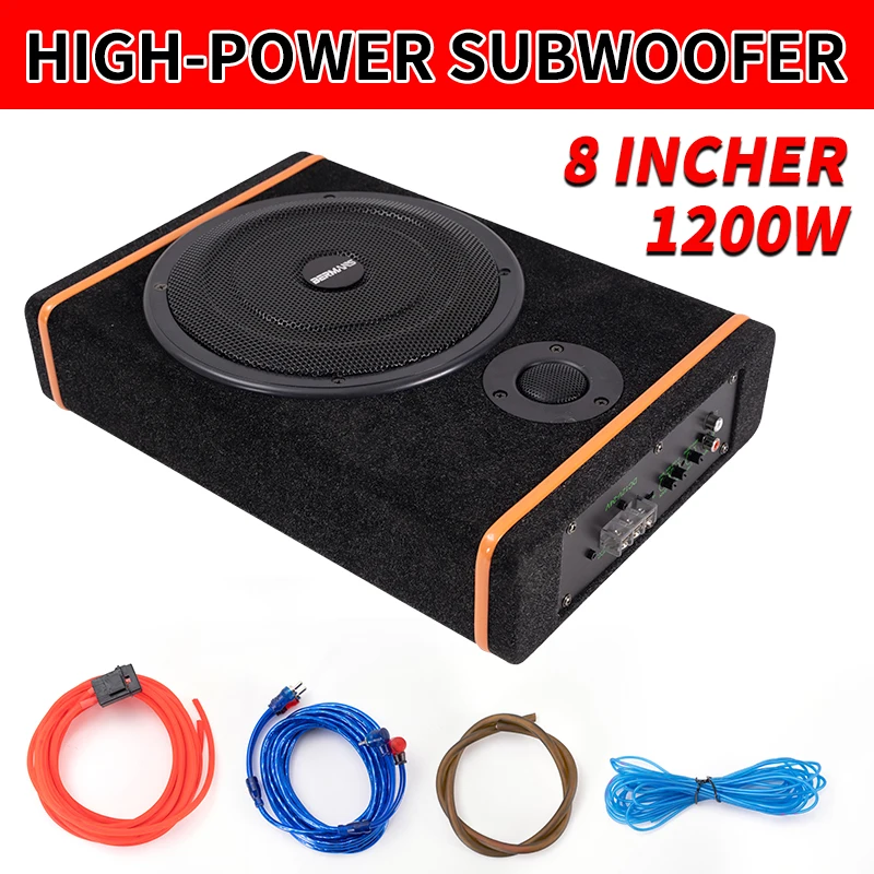 

Ультратонкий сабвуфер для автомобильного сиденья с мощным усилителем — максимальная мощность 1200 Вт, улучшенный звуковой опыт