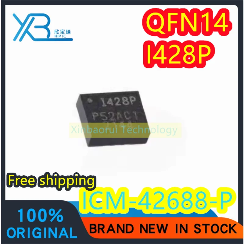 

(4/30pieces) ICM-42688-P SMD QFN14 Parts Mark I428P 1428P 6-axis motion sensor IC Brand new original Free shipping
