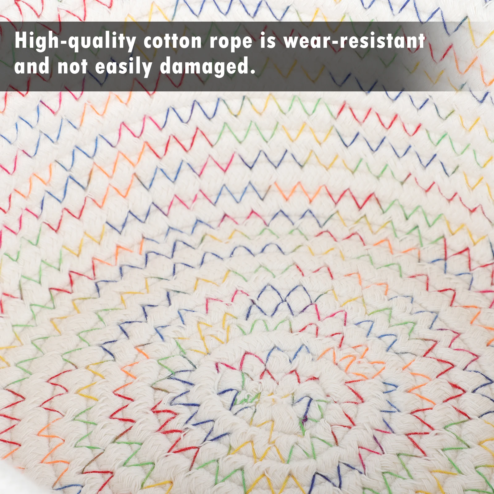 

1Pcs Cat Ear Cotton Storage Basket Home Storage Bin Decorative Organizer for Makeup Food Sundries Woven Desktop Holder