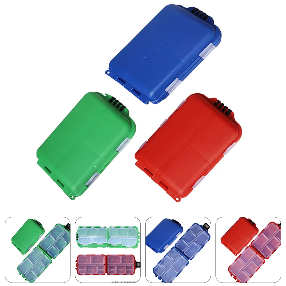 

3 Pcs Fishing Accessories Box Ice Tackle Small Organizer for Large Lures Trays Gear Child