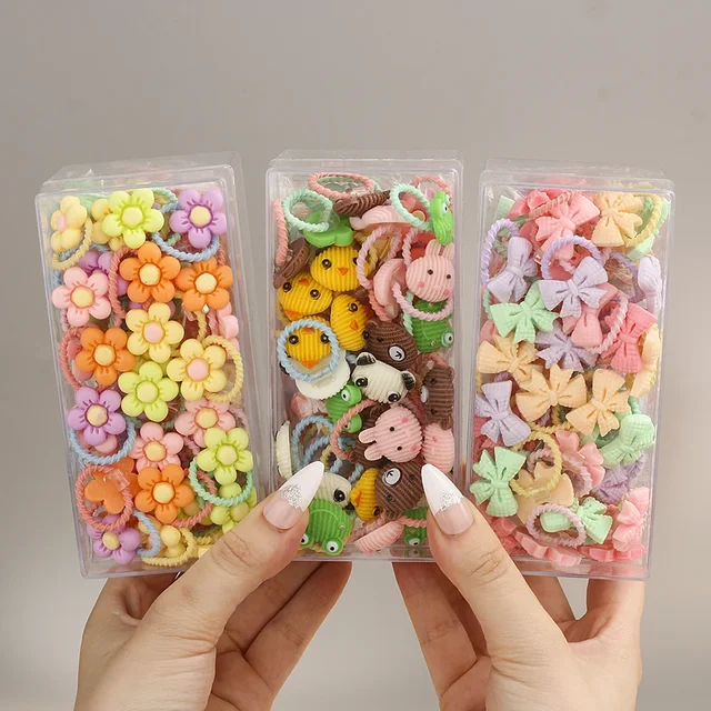 Baby Girls Small Tie Head Rope Gumka dla dzieci nie rani włosów Elastyczne opaski do włosów dla dzieci Nakrycie głowy Chirp Scrunchies