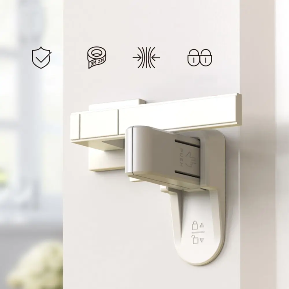 Serratura a leva per porta manuale anti-pizzicamento multiuso facile da installare Serrature di sicurezza per bambini Attrezzatura di protezione per bambini Serratura per porta anti-apertura