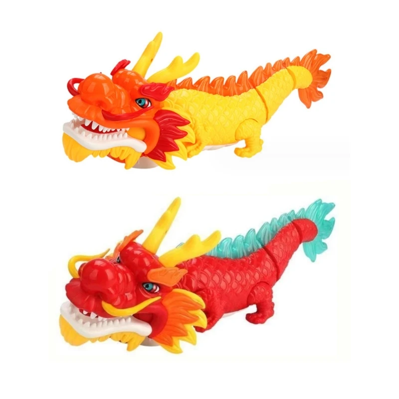 

Universal Wheel Electric Swinging Dragon Dance Music Toy Kids Festival Supplies