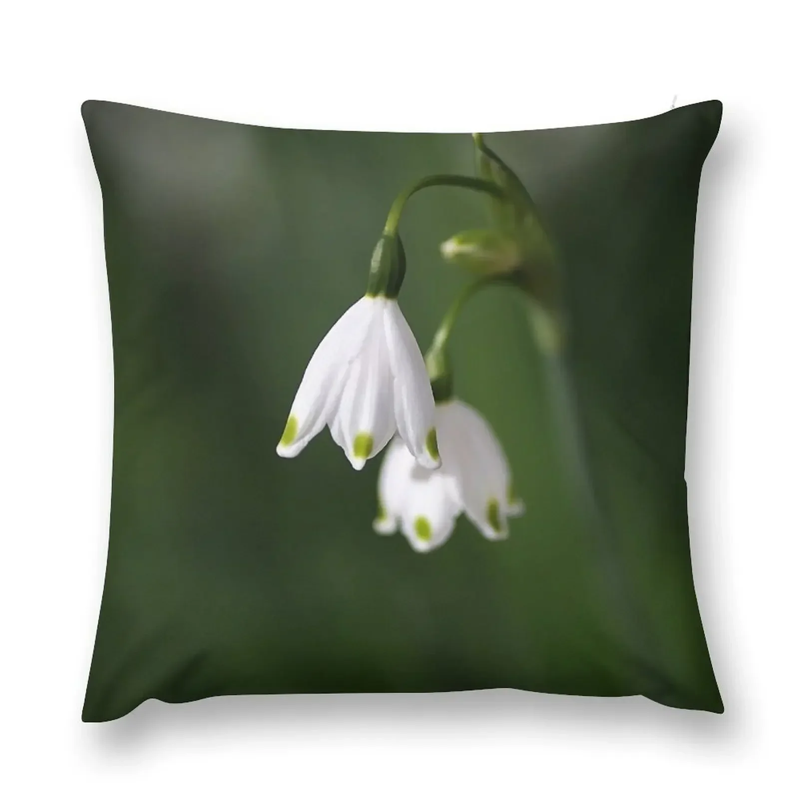 

Snowdrop Duet Throw Pillow Marble Cushion Cover Sofas Covers Decorative Sofa Cushion Decorative Sofa Cushions pillow