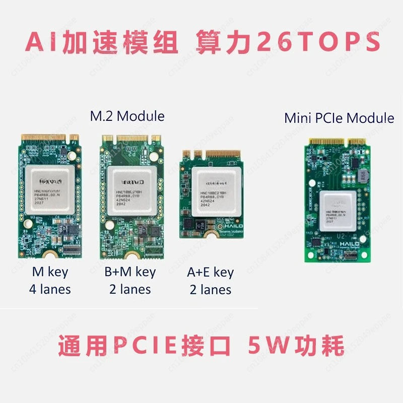 Machine Vision, Unmanned Robot, AGV, Edge Computing, Video Analysis, AI Acceleration  Module, Hailo-8 NPU