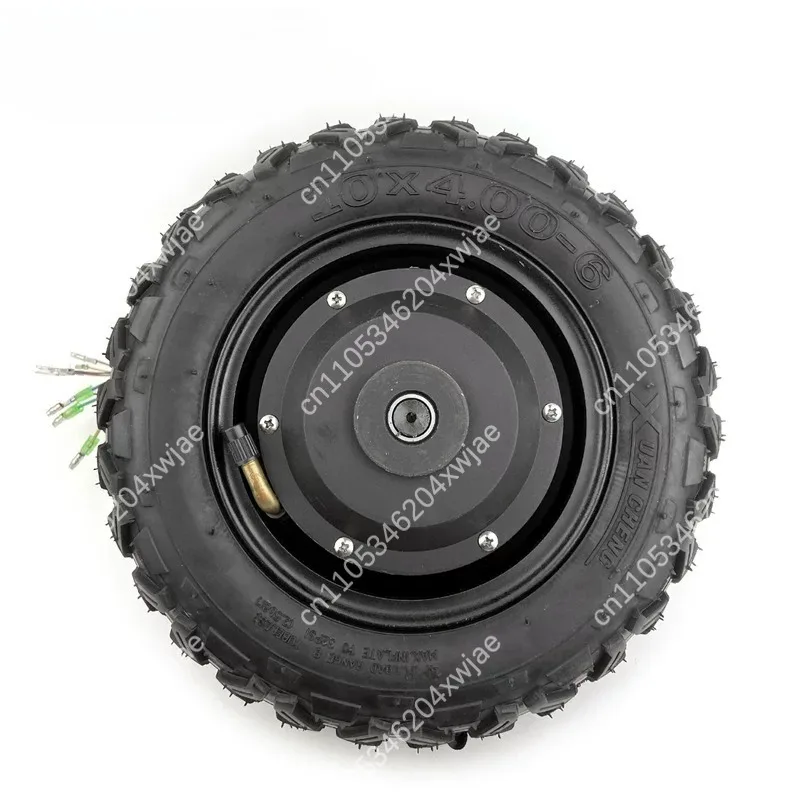 350W 36V 48V 10 Inch Geared Brushless Hub Motor Single Side Shaft Vacuum Tire Off Road Wheel For Electric Scooter