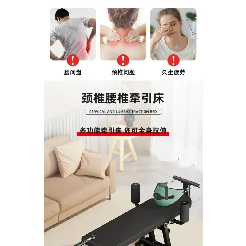 Electric Spine Stretching Bed | Cervical Lumbar Retractor for Height Growth, Leg Soothing & Fitness Training