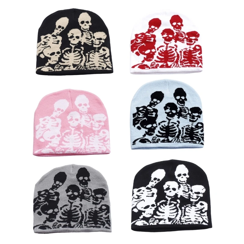 

Teens Skeleton Hat Cool 2000S Street Hat Outdoor Activity Casual Hat