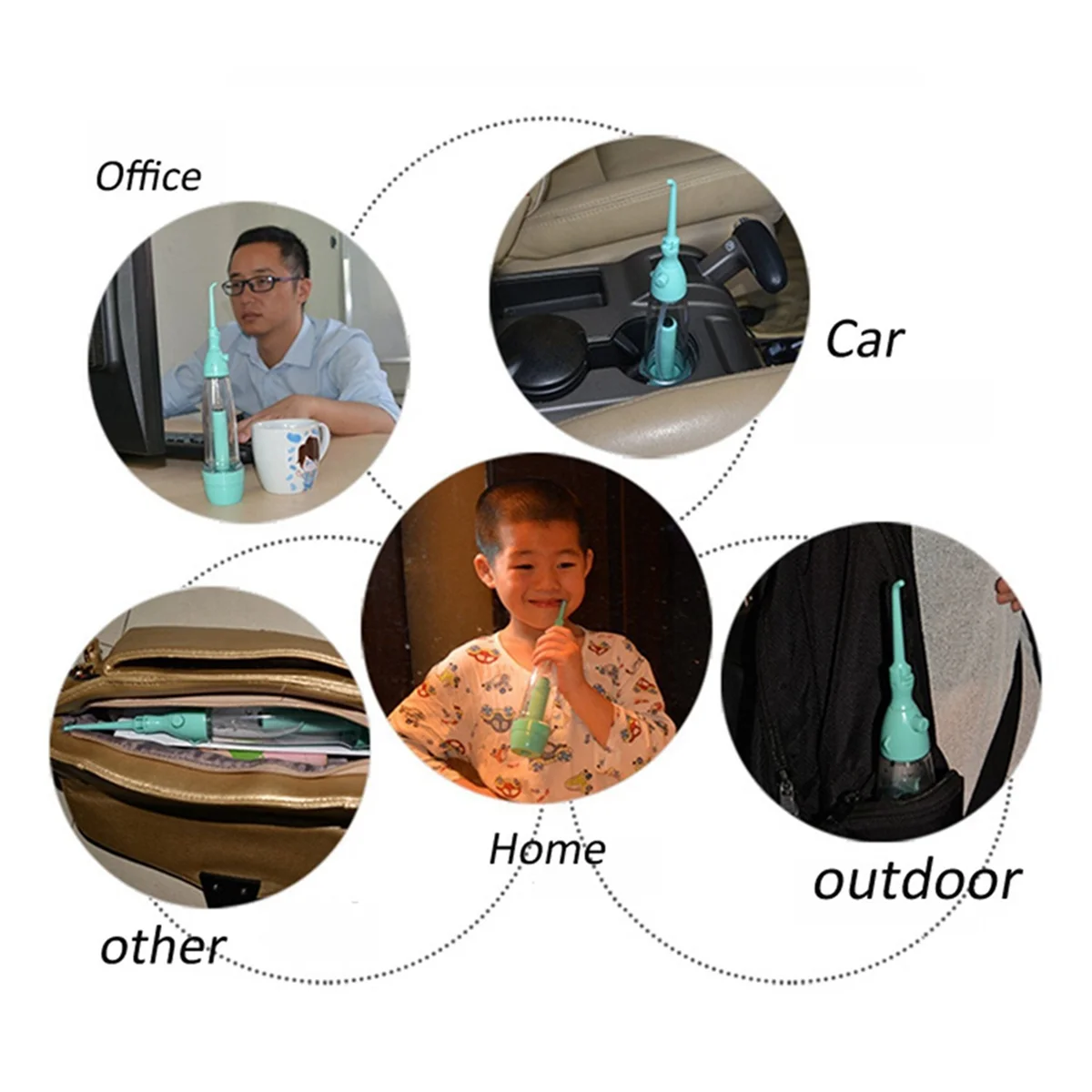 Irrigador oral dental quente, limpador de dentes, máquina de fio dental, jato, enxaguador bucal para casa e viagens, portátil, irrigador oral limpo