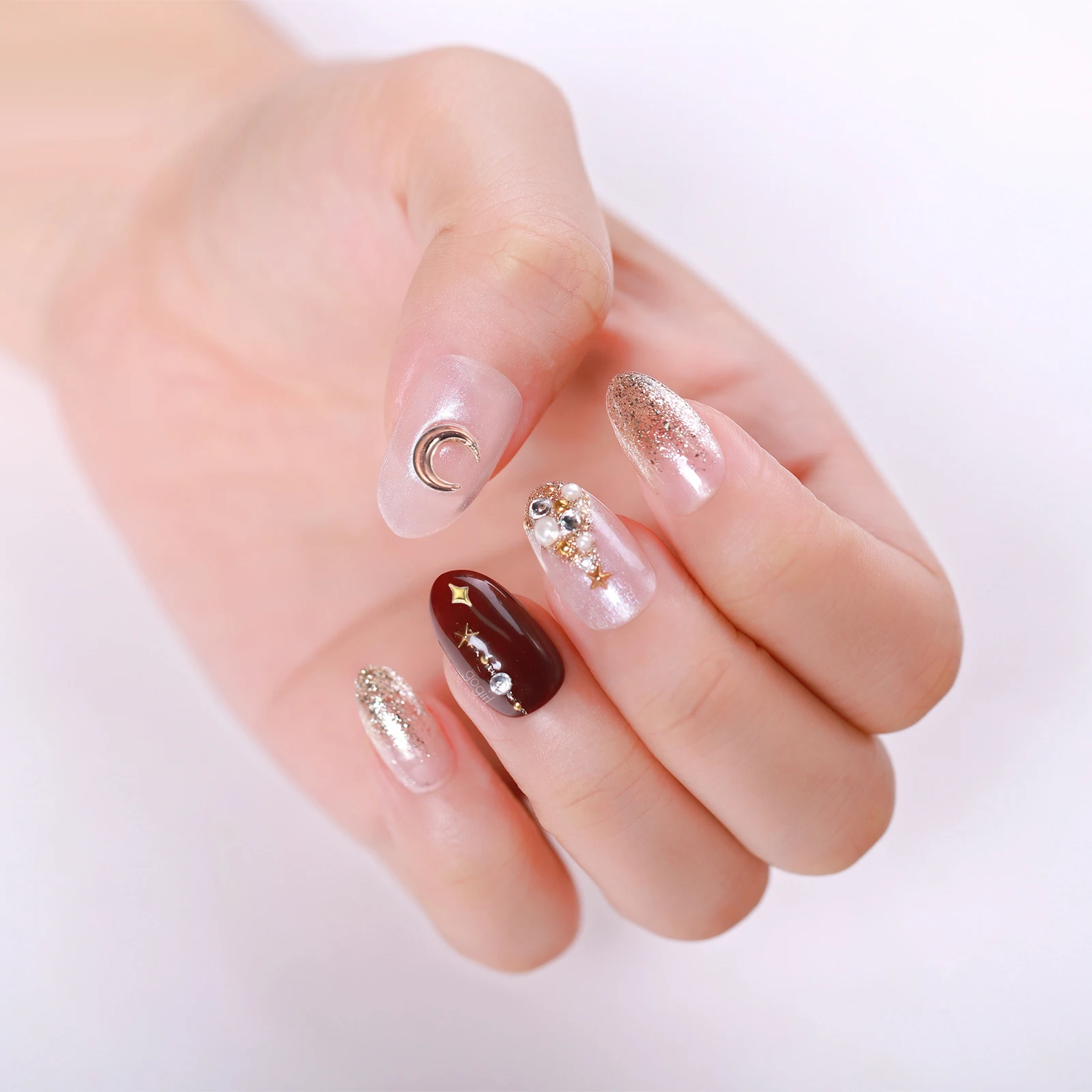 

6pcs Decorations Set Colorful Mini Charms Creative DIY Nail Art Supplies Women Manicure Accessories Special Shaped for Natural