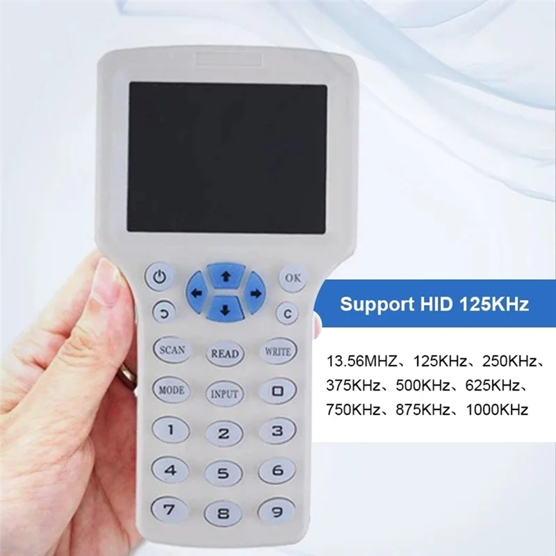 

ID/IC Card Reader RFID Duplicator 13.56MHZ 125KHZ 250KHZ 375KHZ 500KHZ HID 08CD Foraccess Card Elevator Card