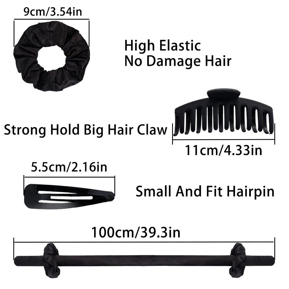 2Set/Boks Alat Penata Rambut Keriting Tanpa Panas Besi Keriting Kecantikan Produk Keriting Aksesori Rambut Roller Busa Rambut