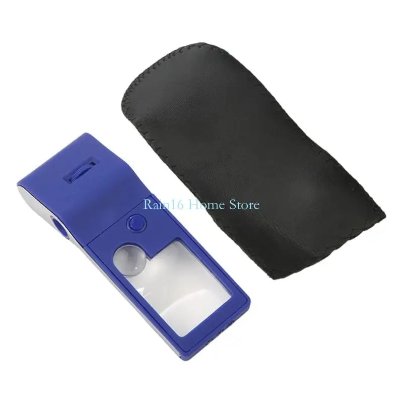 Eye Loupe Magnifier with Light for Newspaper Reading Jewelry Stamps Inspection 02DB
