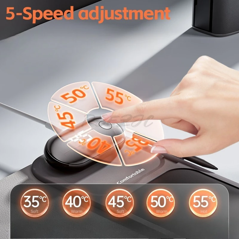 Heated Mouse Pad Large Desk and Writing Desk Pad Office Computer Warm Desk Pad