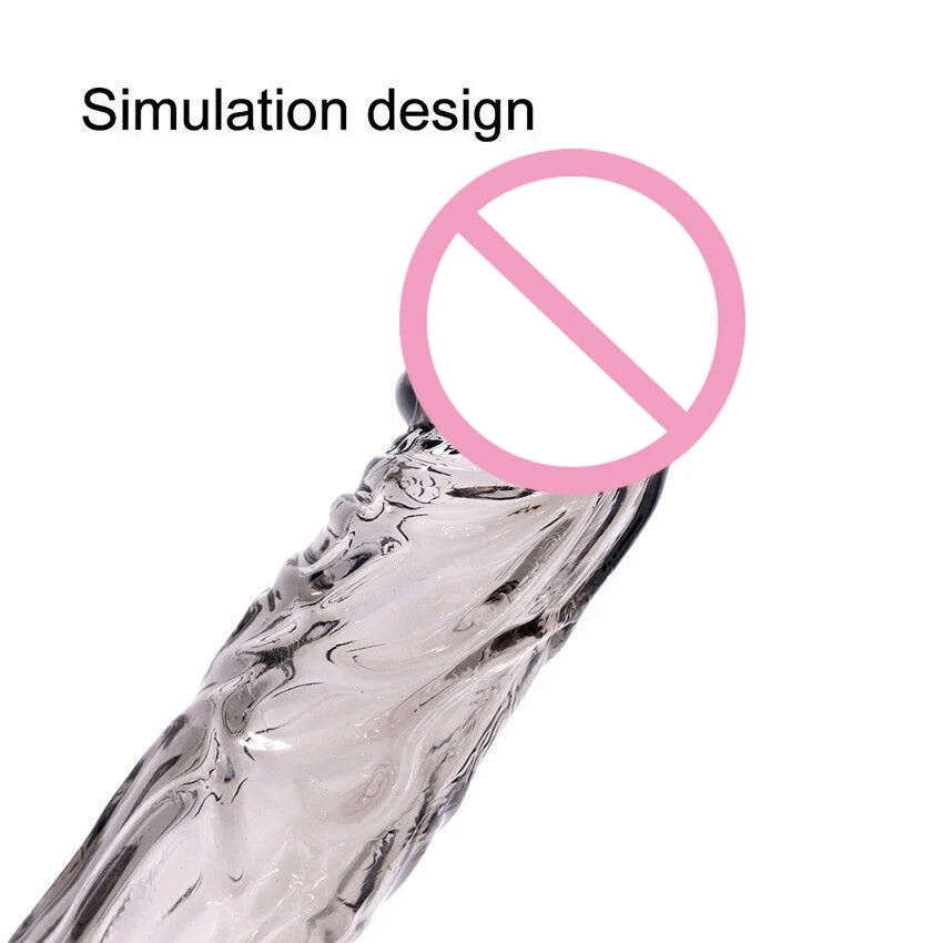 Crystal Penis Extender Transparent Condoms Enlarger Sleeve Reusable Condom Delay Ejaculation Intimate Goods for Couples Sex Toys