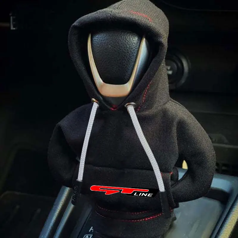 Car Gear Shift Hoodie Cover Shift Cover Gear Handle Decoration For KIA GT Line Ceed Picanto K5 Stonic Optima Sportage GT Line